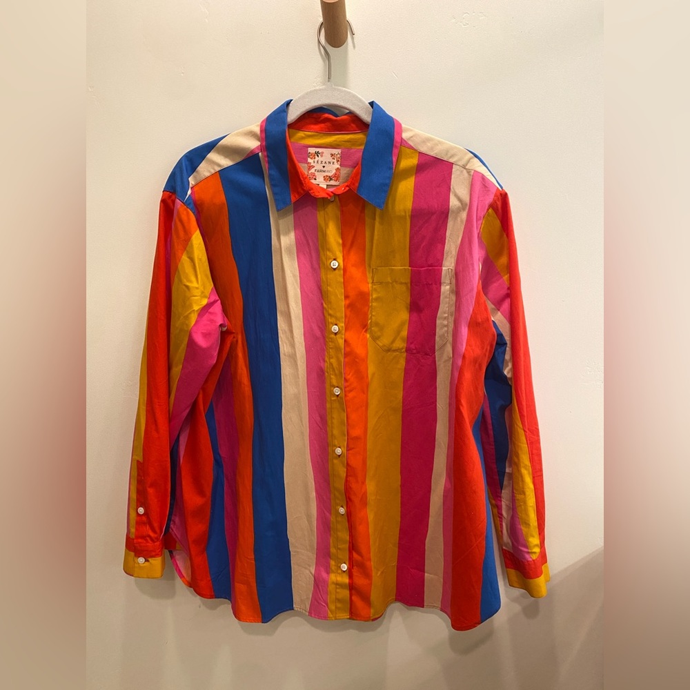 Farm Rio x Sezane button up blouse